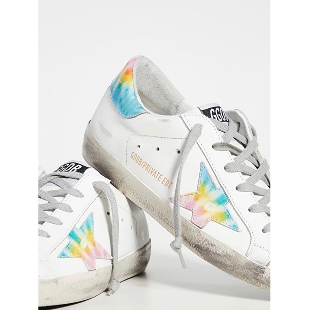 size 5 BUNDLE! Golden Goose Tie-Dye sneakers RARE Minnetonka Keds size 35 BUNDLE - Picture 2 of 5